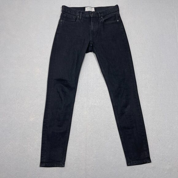 Everlane Jeans Womens 26 Regular Black Wash Skinny Fit Ankle Denim‎ Stretch - Picture 1 of 11